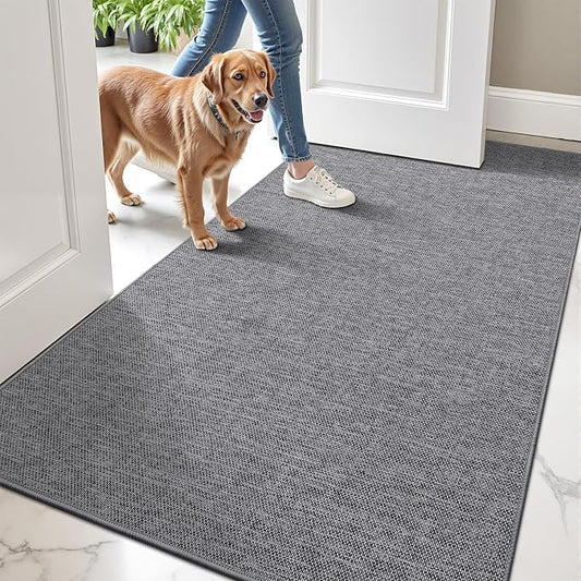 LUMI Ultra Thin Door Mat for Entryway, Easy Clean Welcome Entrance Mat for by LUMI