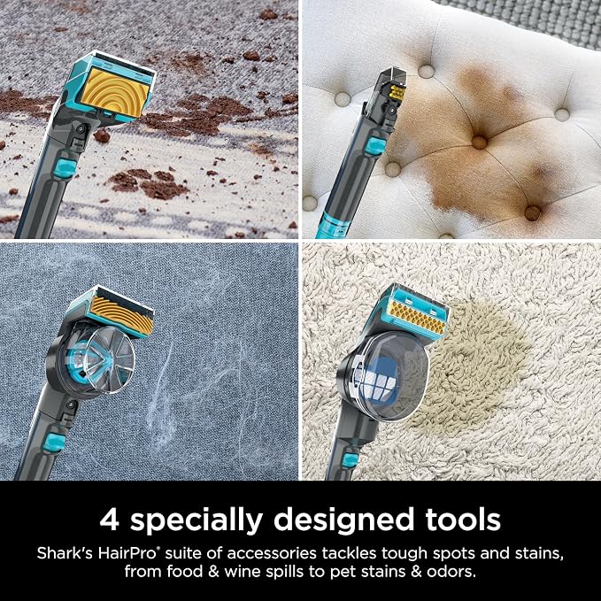 Shark CarpetXpert HairPro with StainStriker Upright Carpet, Area Rug & - Image 8