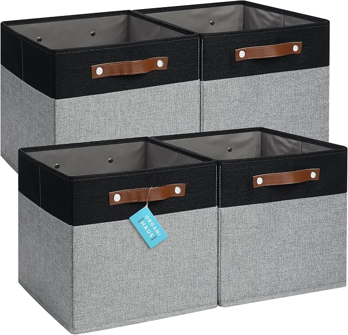 OrganiHaus 12x12 Fabric Storage Bins by OrganiHaus