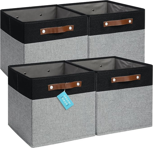 OrganiHaus 12x12 Fabric Storage Bins by OrganiHaus