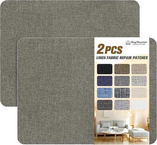 Fine Linen Repair Patches, Self-Adhesive Linen Fabric Patches, 8X11 inch 2 PCS by ForABetterHomeLife