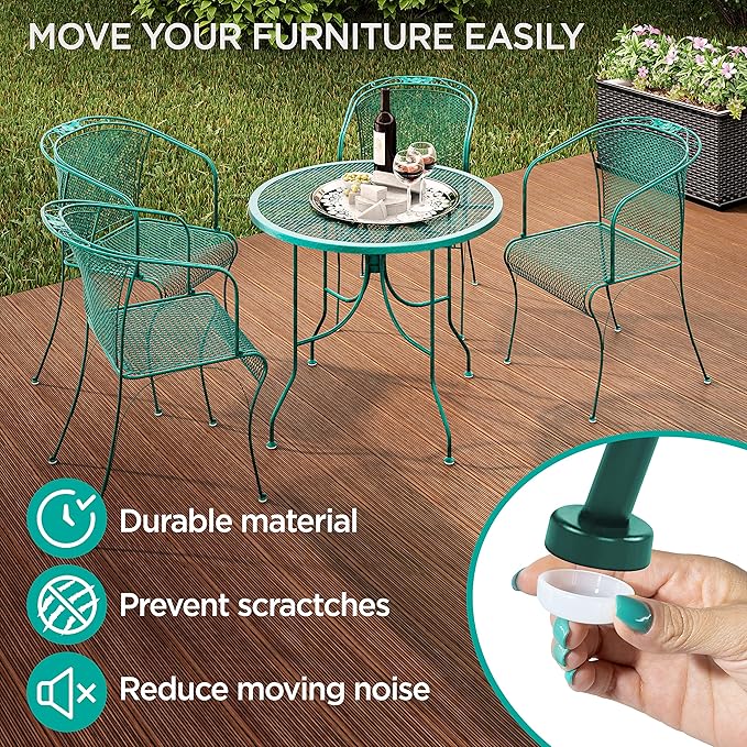 Wrought Iron Patio Furniture Feet Caps - Image 2