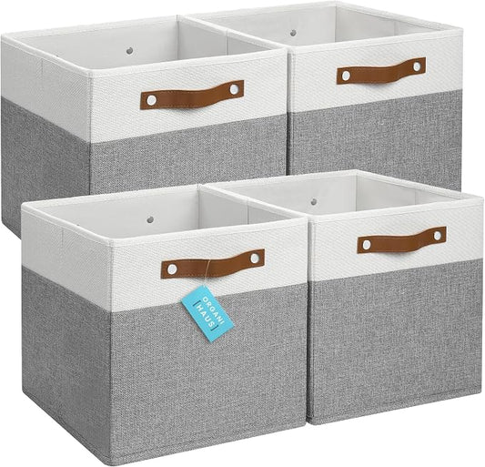 OrganiHaus 12x12 Fabric Storage Bins by OrganiHaus