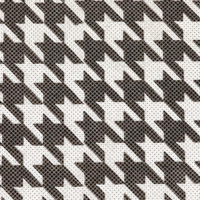 Household Essentials Fabric Storage Bins 6 Piece Set, Houndstooth White and - Image 5