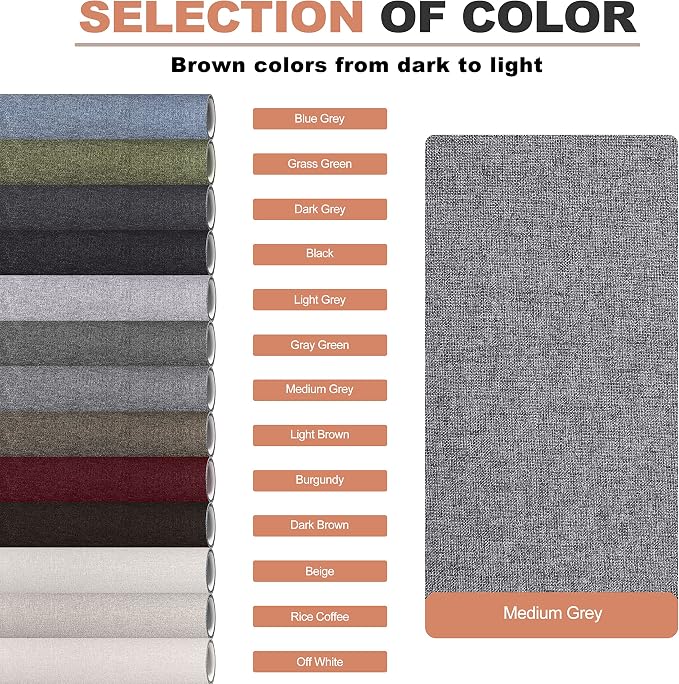 Fine Linen Fabric Patches, Self-Adhesive, Extra Large 12x40 Inch, - Image 4