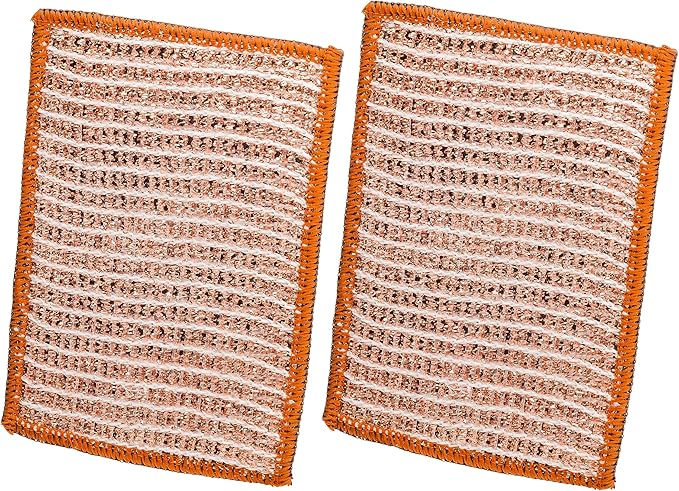 Redecker 2-Ply Woven Copper Scrubbing Cloth & Microfiber Cleaning Wipe – by Redecker