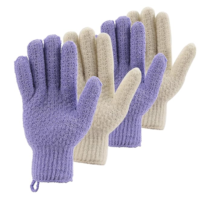 Bath Exfoliating Gloves Scrub by cleedy