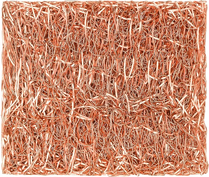 Redecker Copper Thread Mini Scrubber, 2 x 1-5/8 inches, Non-Abrasive Scouring - Image 2