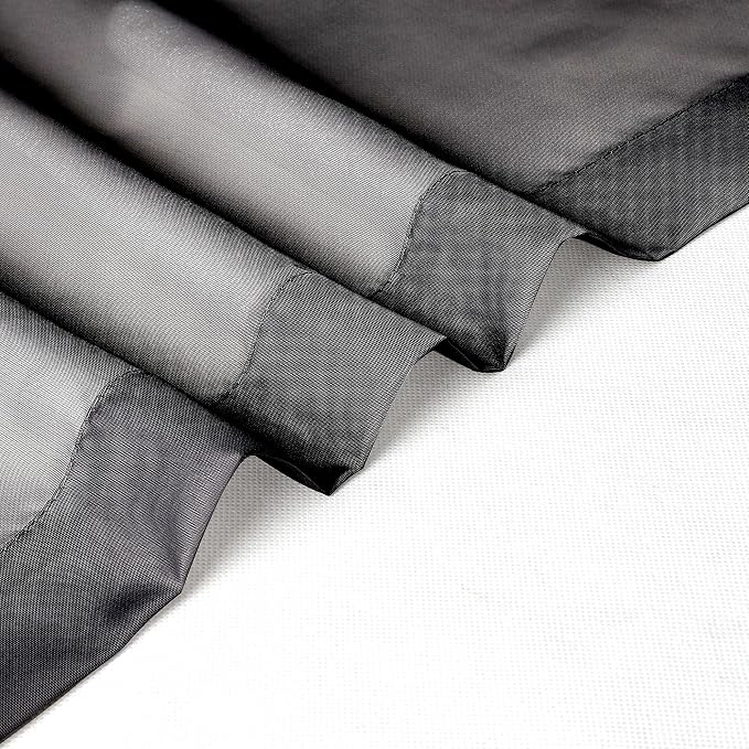 Chyhomenyc Black Sheer Curtains 84 Inch Length 2 Panels Set, Light Filtering - Image 9