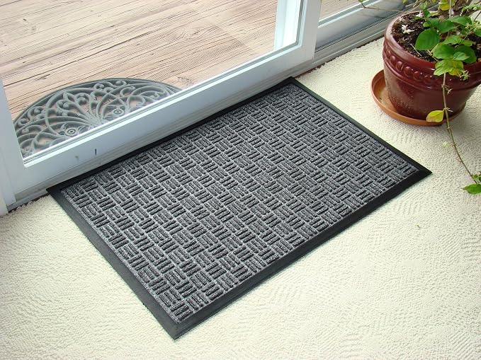 Kempf Water Retainer Entrance Mat, Indoor Outdoor Rubber Rug, Moisture Trapping by Kempf