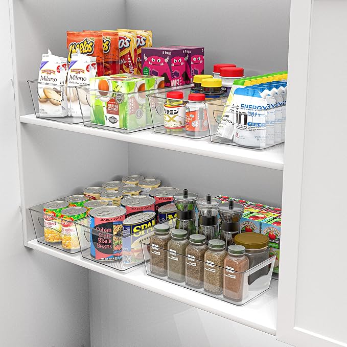 Simple Houseware Pantry Bins Storage Organizer, 8 Packs - Image 4