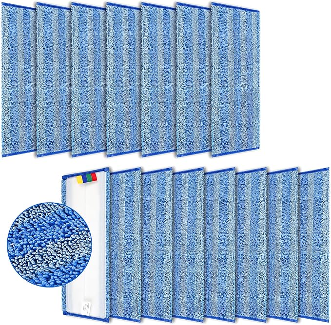 Replacement Microfiber Mop Pad – Universal 17-18" Heavy Duty Reusable Refill – - Image 2