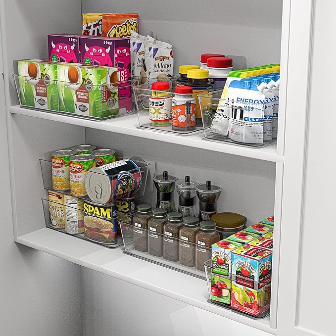 Simple Houseware Kitchen Can Organizer Clear Bin - Image 4