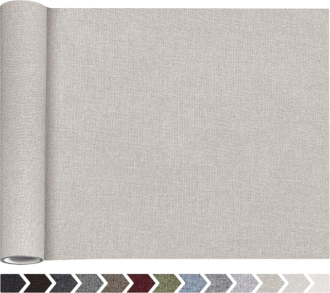 Fine Linen Repair Patches, Self-Adhesive Linen Fabric Patches, 12X40 inch Extra by ForABetterHomeLife