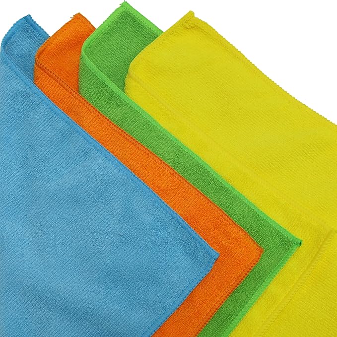 Simple Houseware Microfiber Cleaning Cloth 150 Pack, 4 Colors - Image 4