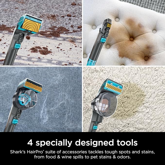 Shark CarpetXpert HairPro with StainStriker, Upright Carpet, Area Rug & - Image 8