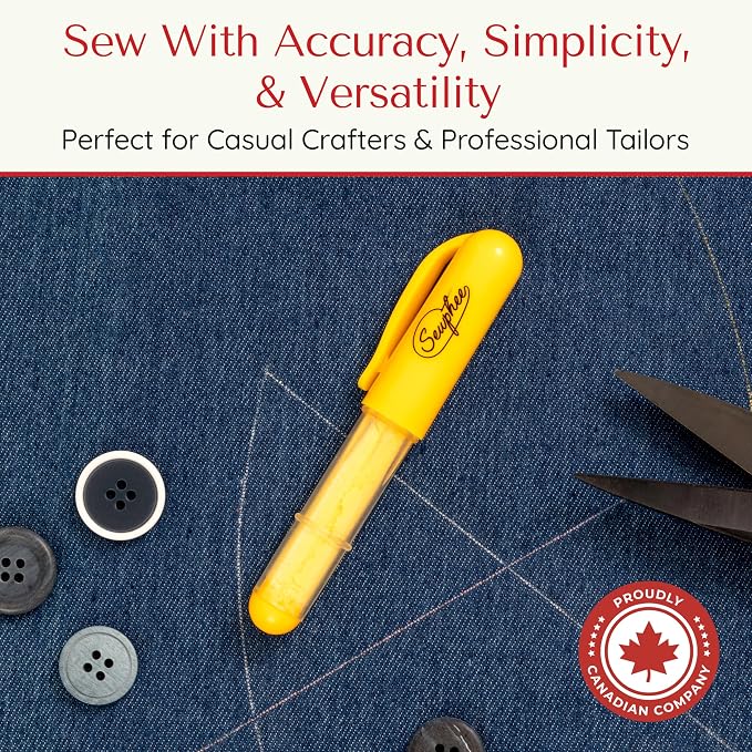 Fabric Markers for Sewing – Ergonomic Tailors Chalk Pen - Image 2