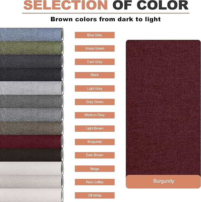 Fine Linen Fabric Patches, Self-Adhesive, Extra Large 12x40 Inch, - Image 4