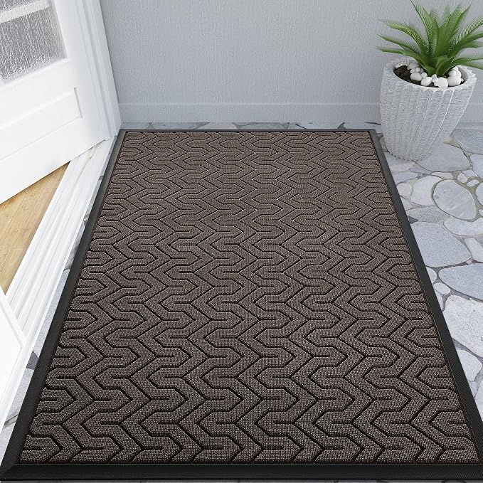 Yimobra Large Door Mat Outside Entrance 47x32, Waterproof Heavy Duty Outdoor by Yimobra