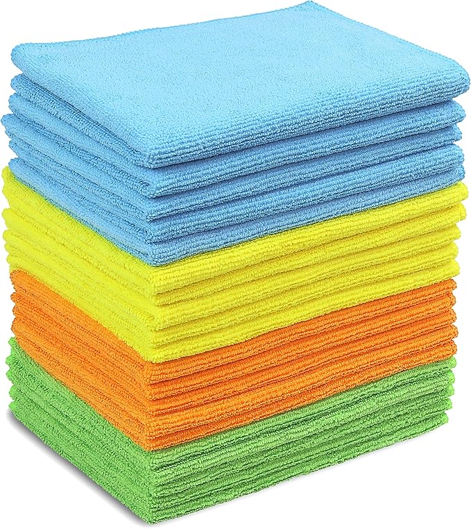 Simple Houseware Microfiber Cleaning Cloth 20 Pack, 4 Colors by SimpleHouseware