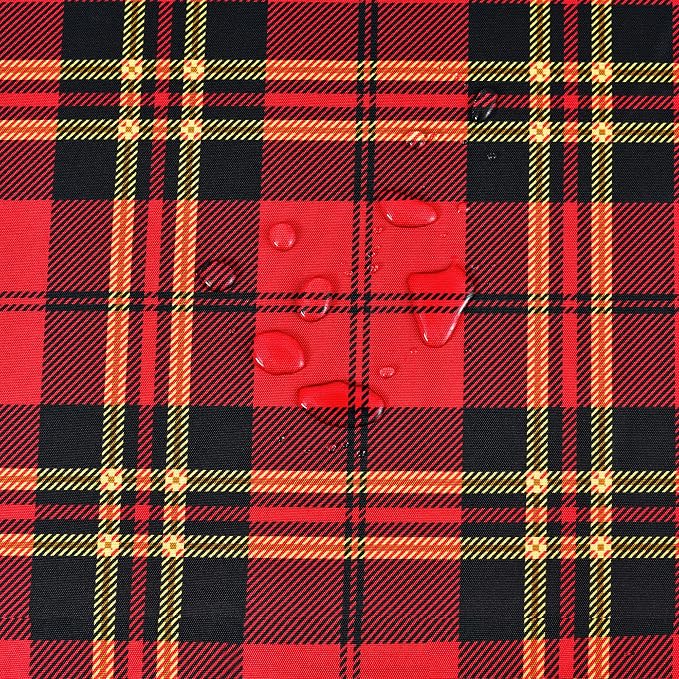 Tartan Waterproof Christmas Plaid Tablecloth Fabric - Image 3