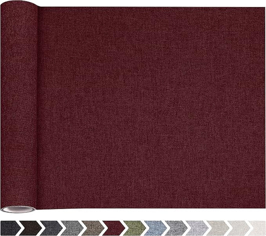 Fine Linen Fabric Patches, Self-Adhesive, Extra Large 12x40 Inch, by ForABetterHomeLife