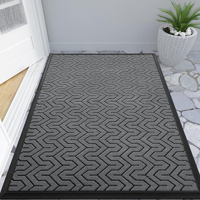 Yimobra Large Door Mat Outside Entrance 47x32, Waterproof Heavy Duty Outdoor by Yimobra