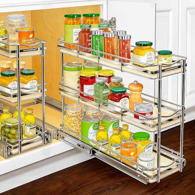 LYNK PROFESSIONAL® Élite™ Pull Out Spice Rack Organizer by LYNKPROFESSIONAL