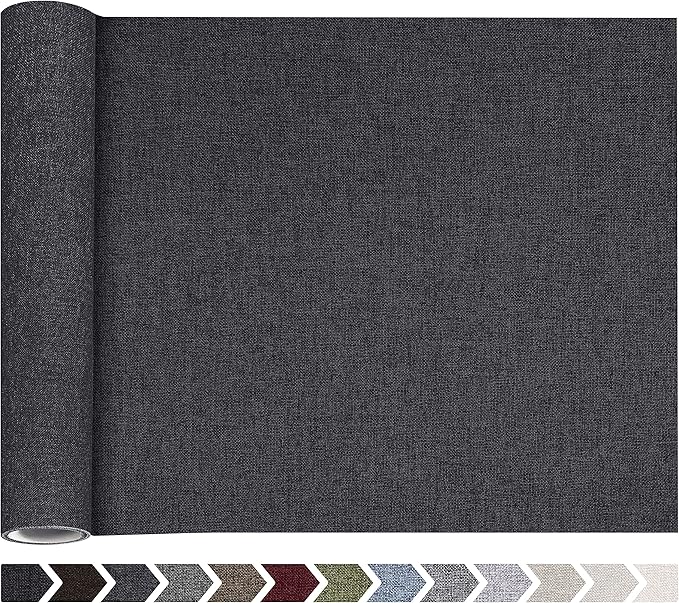 Fine Linen Fabric Patches, Self-Adhesive, Extra Large 12x40 inch, by ForABetterHomeLife