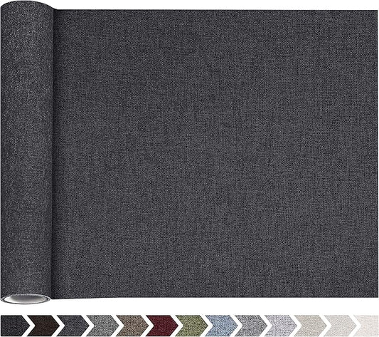 Fine Linen Fabric Patches, Self-Adhesive, Extra Large 12x40 inch, by ForABetterHomeLife