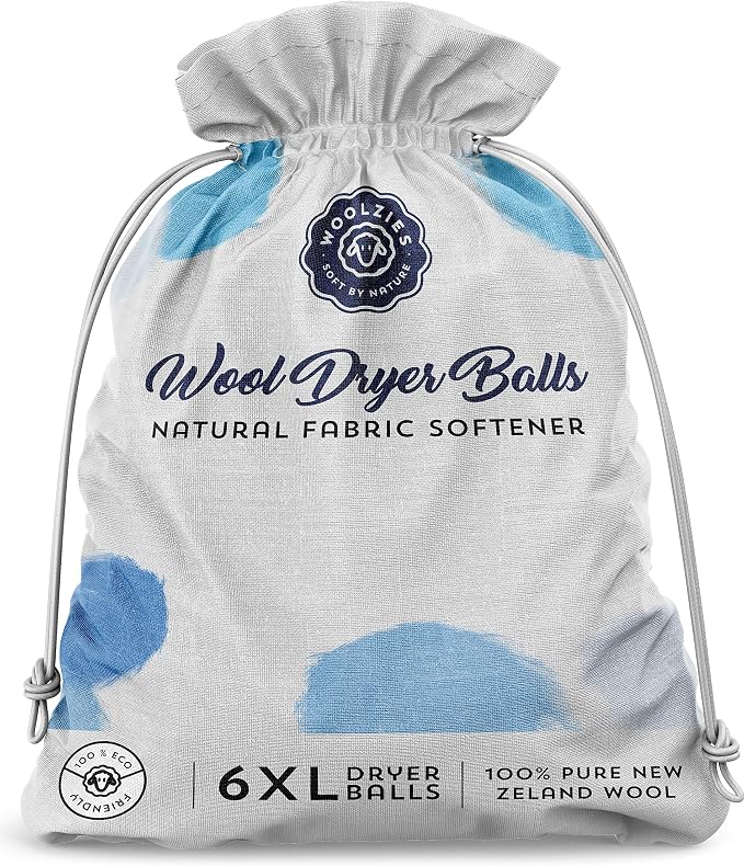 Wool Dryer Balls for use as Natural Fabric Softener by WoolziesHomeEssentials