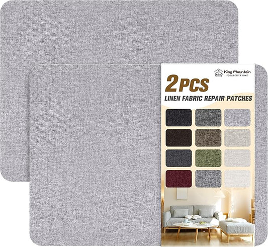 Fine Linen Repair Patches, Self-Adhesive Linen Fabric Patches, 8X11 inch 2 PCS by ForABetterHomeLife
