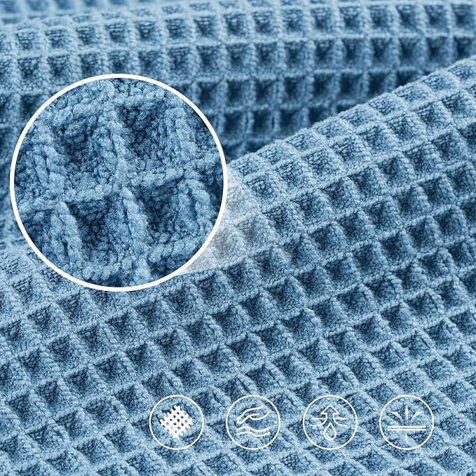POLYTE Microfiber Oversize Quick Dry Lint Free Bath Towel, 60 x 30 in, 4 Pack - Image 4