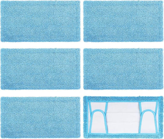 Reusable Mop Pad for Swiffer Sweeper Mop, 12.5'' Microfiber Mop Pad Refill by Flammi