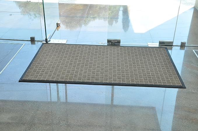 Kempf Water Retainer Entrance Mat, Indoor Outdoor Rubber Rug, Moisture Trapping by Kempf