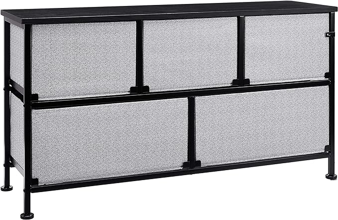 Amazon Basics Extra Wide Fabric 5-Drawer Storage Organizer Unit - Image 5
