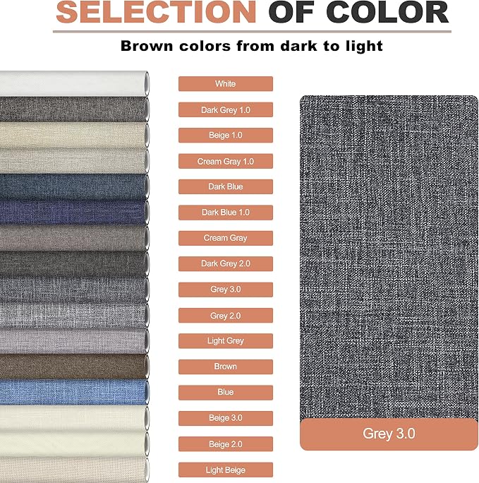 KING MOUNTAIN Fine Linen Fabric Patches, Self-Adhesive, 12x40 inch, - Image 4