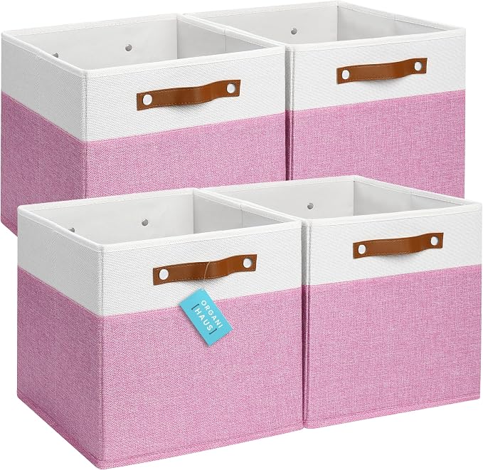 OrganiHaus 12x12 Fabric Storage Bins by OrganiHaus