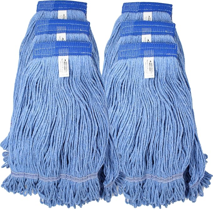 Turkey Creek Essentials Mop Heads Commercial Grade USA Made Looped End Heavy by TurkeyCreekEssentials