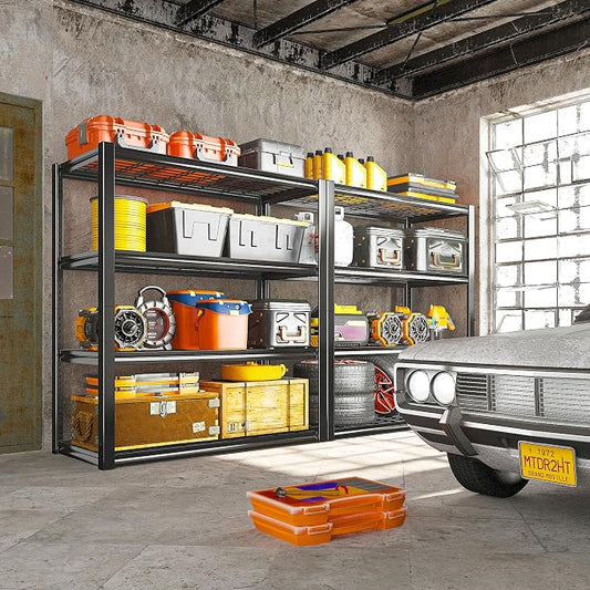REIBII 40" W Garage Shelving 2240 LBS Storage Shelves Adjustable Heavy Duty - Image 2
