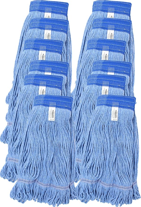 Turkey Creek Essentials Mop Heads Commercial Grade USA Made Looped End Heavy by TurkeyCreekEssentials