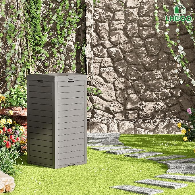 Outdoor Trash Can, 2 Set of 31 Gallon Garbage Can - Image 8