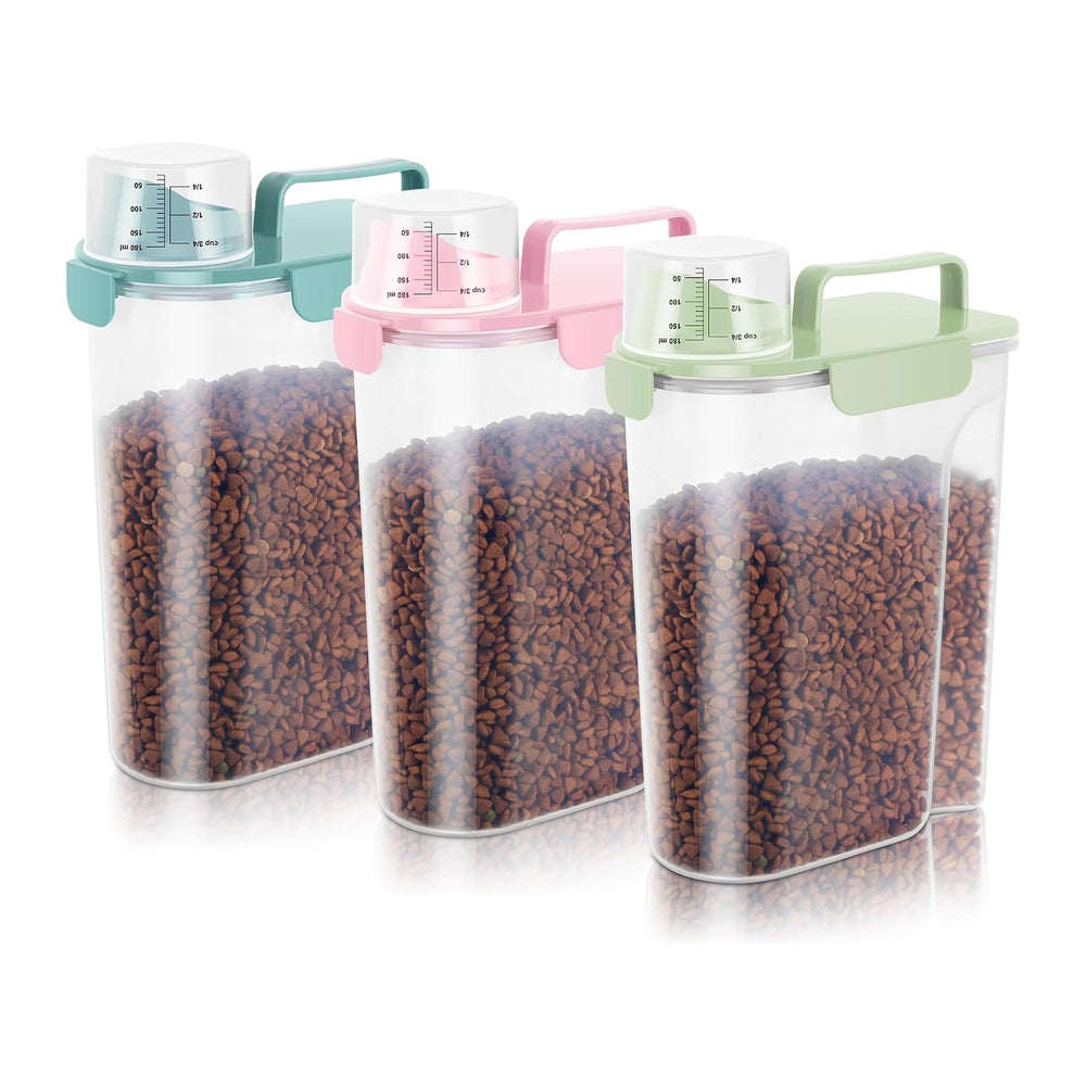 10-20Lbs Portable Cat Dog Food Storage Container with Upgraded Large Spout an...