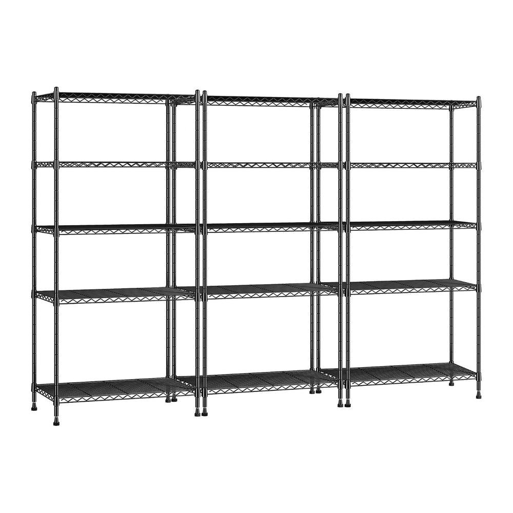 1010LBS Storage Shelves Adjustable Metal shelving Unit 5 Tier Wire Shelving, ...