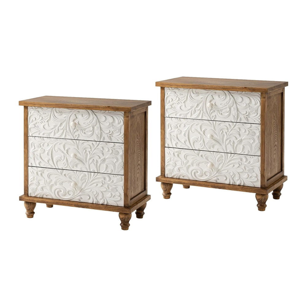 3 Drawer Farmhouse Dresser x 2P