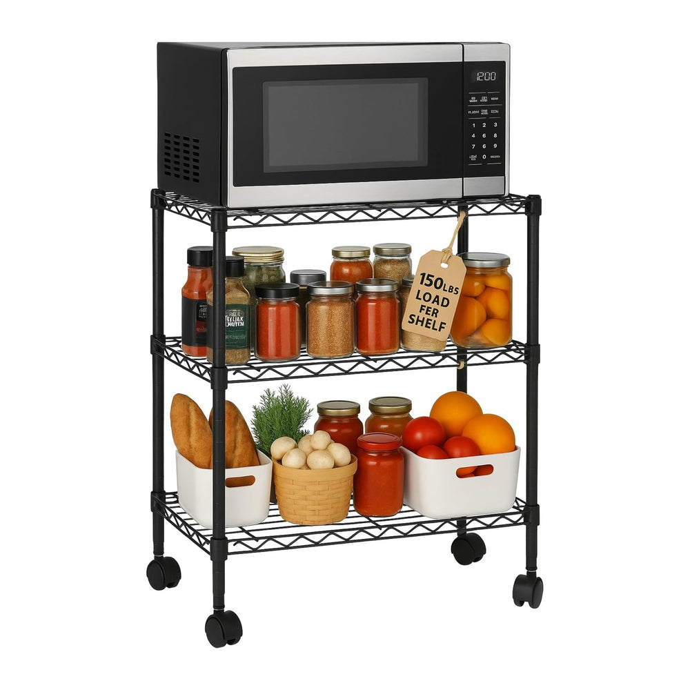 3 Tier Wire Shelving Unit Storage Rack, Metal Heavy Duty Utility Organizers, ...