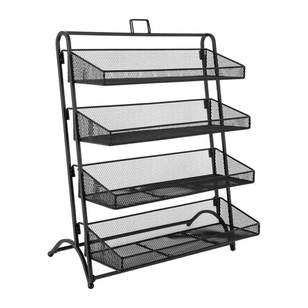 4 Tiers Retail Candy Display Rack, Counter Groceries Display Shelf Snack Stan...