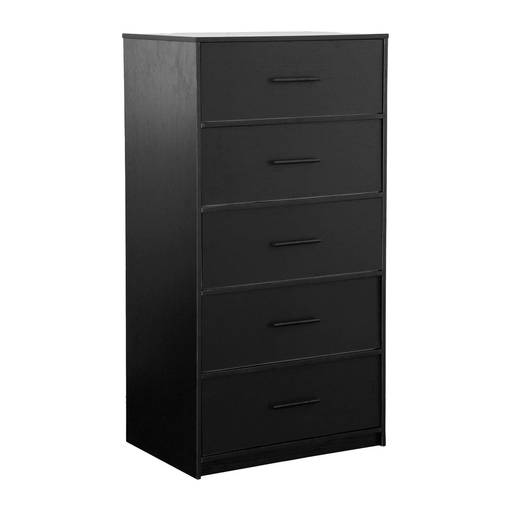 5-Drawer Dresser w/Fabric Drawers, Modern, Storage Chest,Black