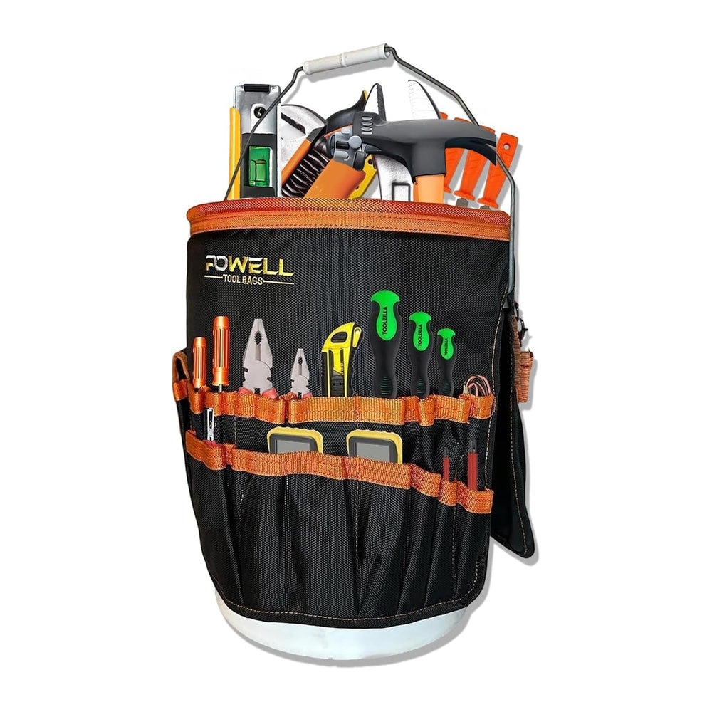 5 Gallon Bucket Tool Organizer Bag - Multi-functional Tool Bucket Bag with 30...