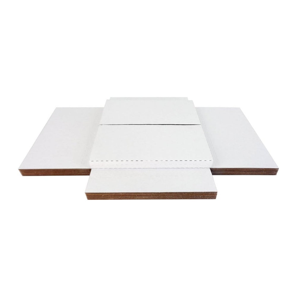 (50) 12" Variable Depth Record Mailers with One Side White